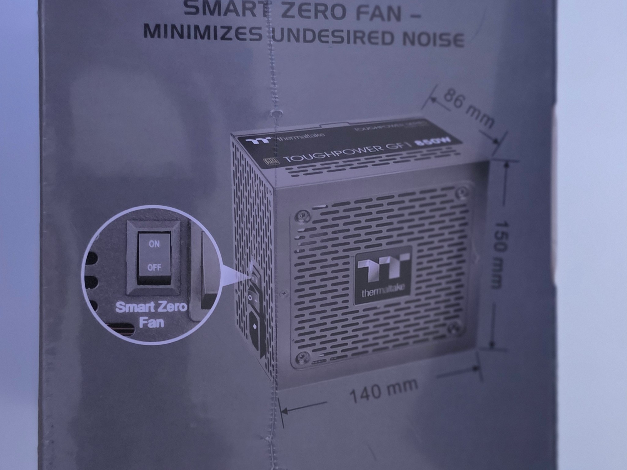 Thermaltake GF1 Fully Modular ATX 850W Power Supply - 80 Plus Gold - Ultra Quiet
