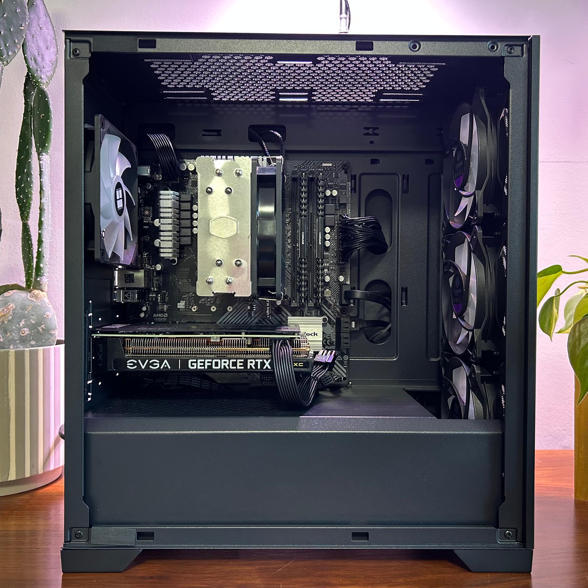 RTX 3060 Ti | Ryzen 5 5500 | 16GB DDR4 | 1TB SATA SSD | Air Cooling | 650W Gol