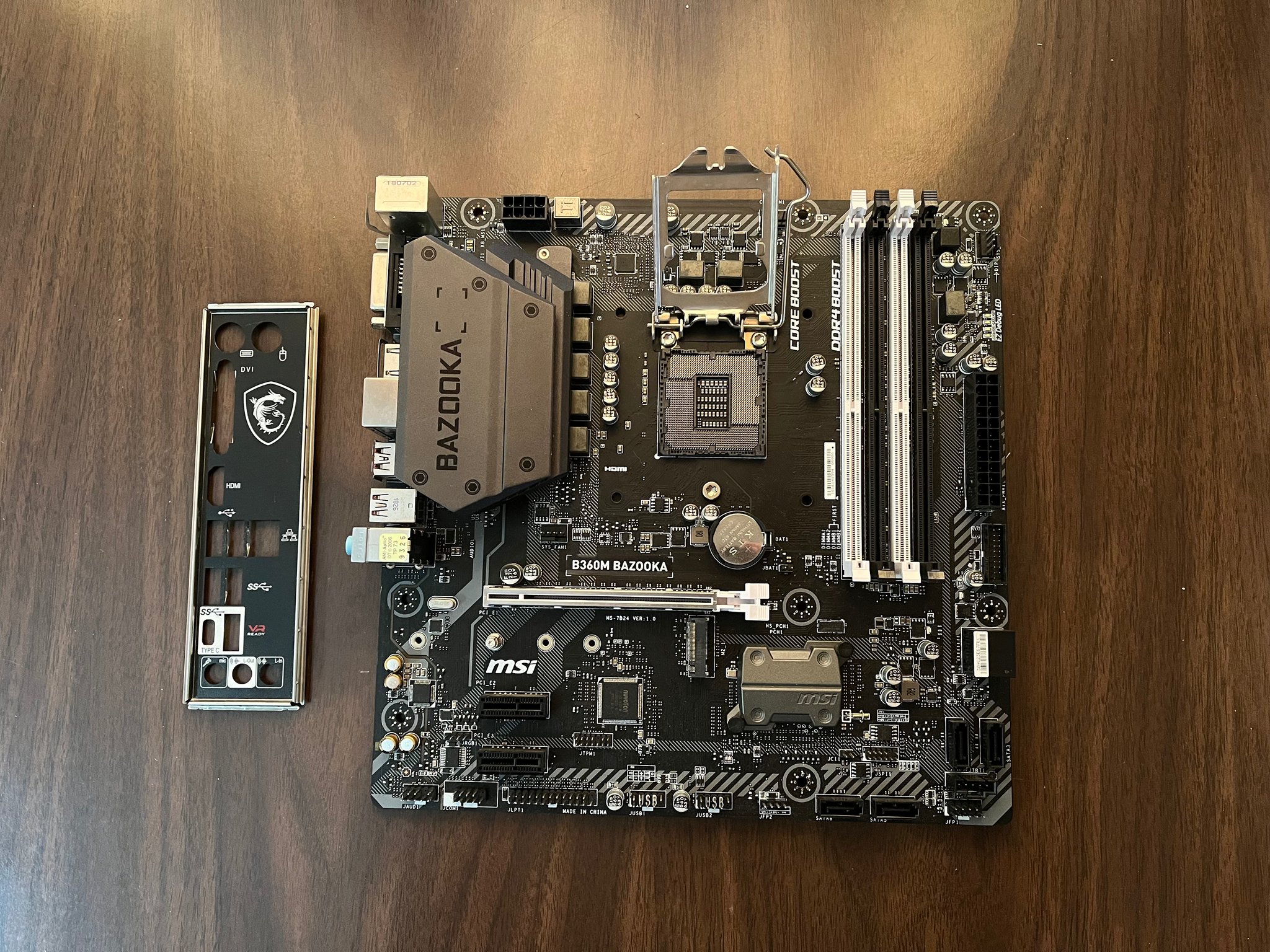 MSI B360M BAZOOKA (MATX) | I5-9400F | CPU/Motherboard Combo | I/O Shield Included