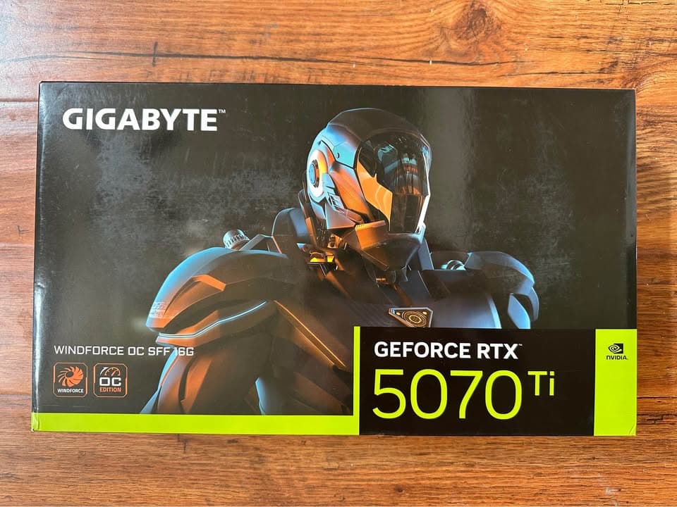 BNIB GIGABYTE RTX 5070 Ti WINDFORCE OC SFF 16G GV-N507TWF3OC-16GD