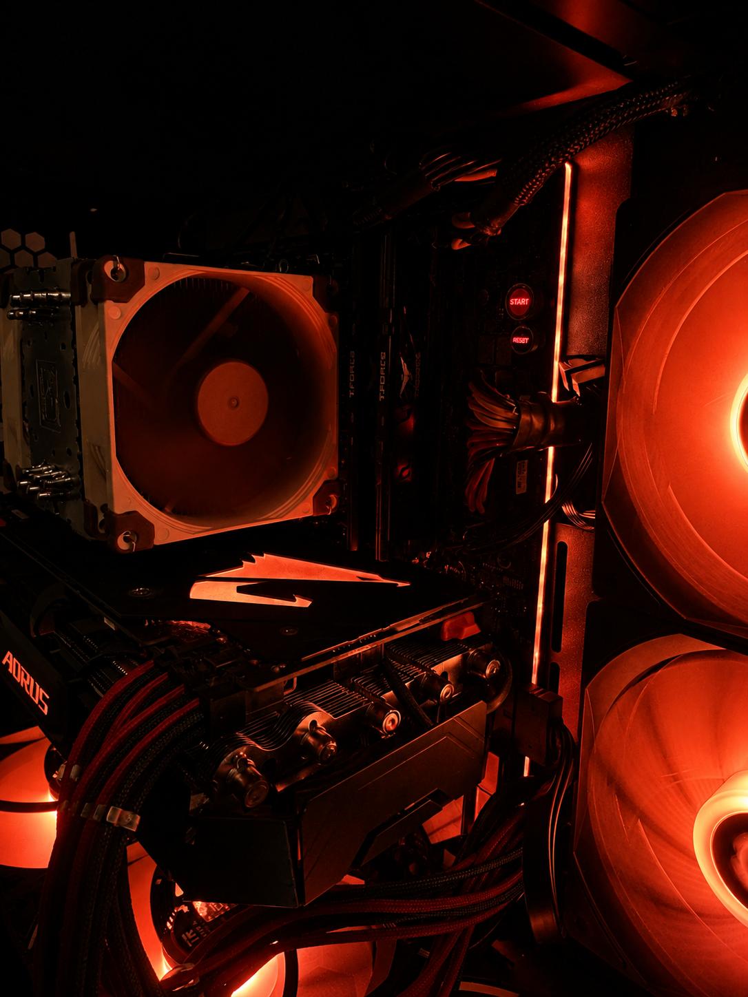 Black/Orange Gaming Pc