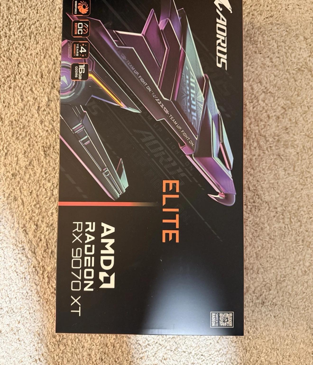 AMD AORUS RX 9070 XT ELITE 16G