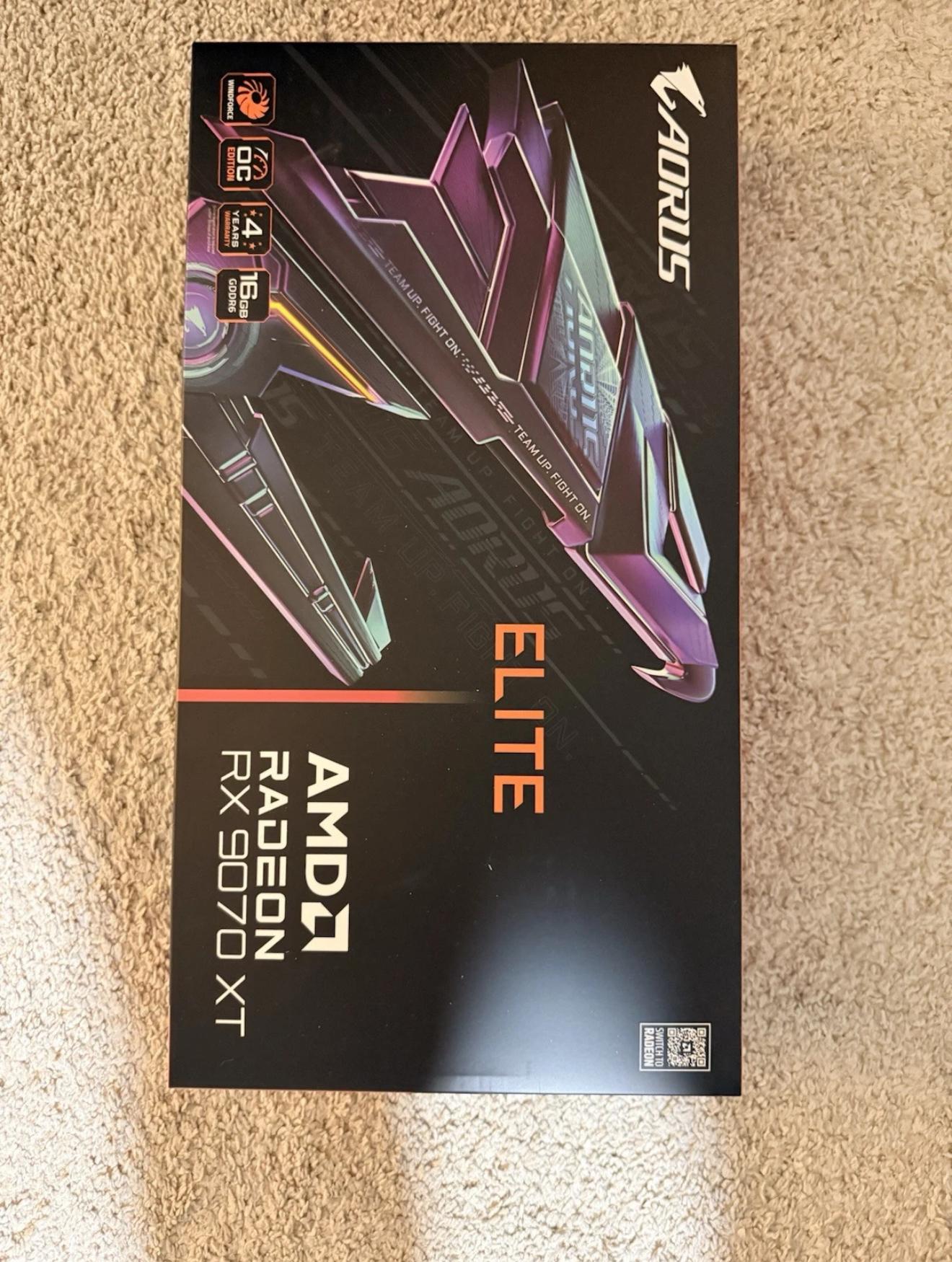 AMD AORUS RX 9070 XT ELITE 16G