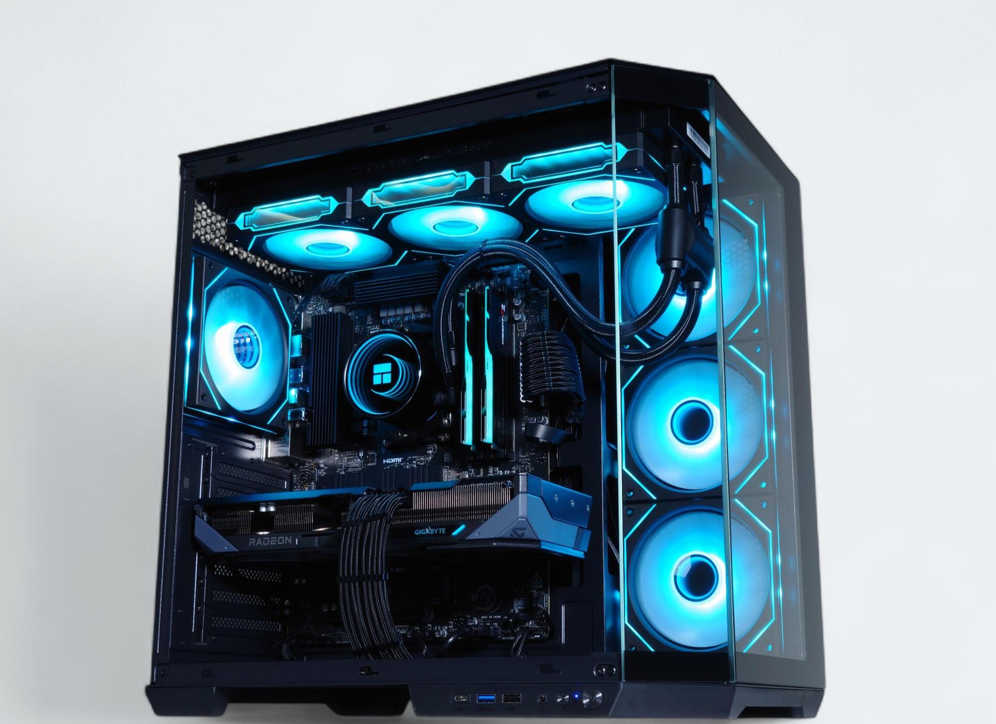 🖤Darkstar◼️Liquid Cooled Gaming PC◼️AMD RX 9070 16GB◼️AMD Ryzen 7 7700◼️32GB DDR5◼️1TB NVME