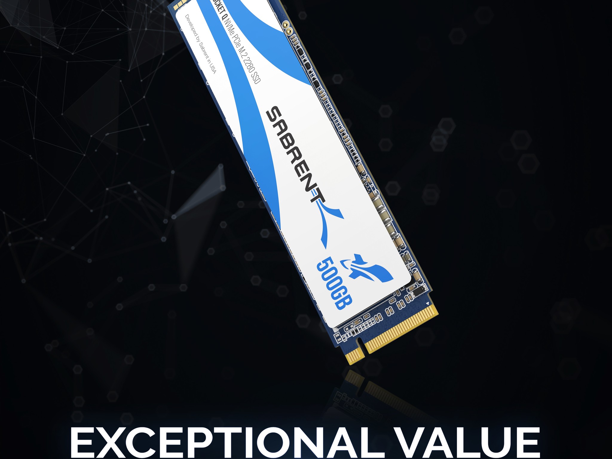 SABRENT Rocket Q 500GB NVMe PCIe M.2 2280 Internal SSD High Performance