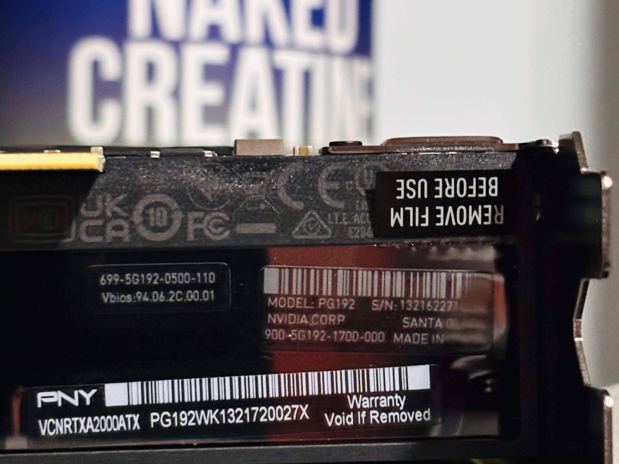 NVIDIA RTX/Quadro A2000 6GB GDDR6