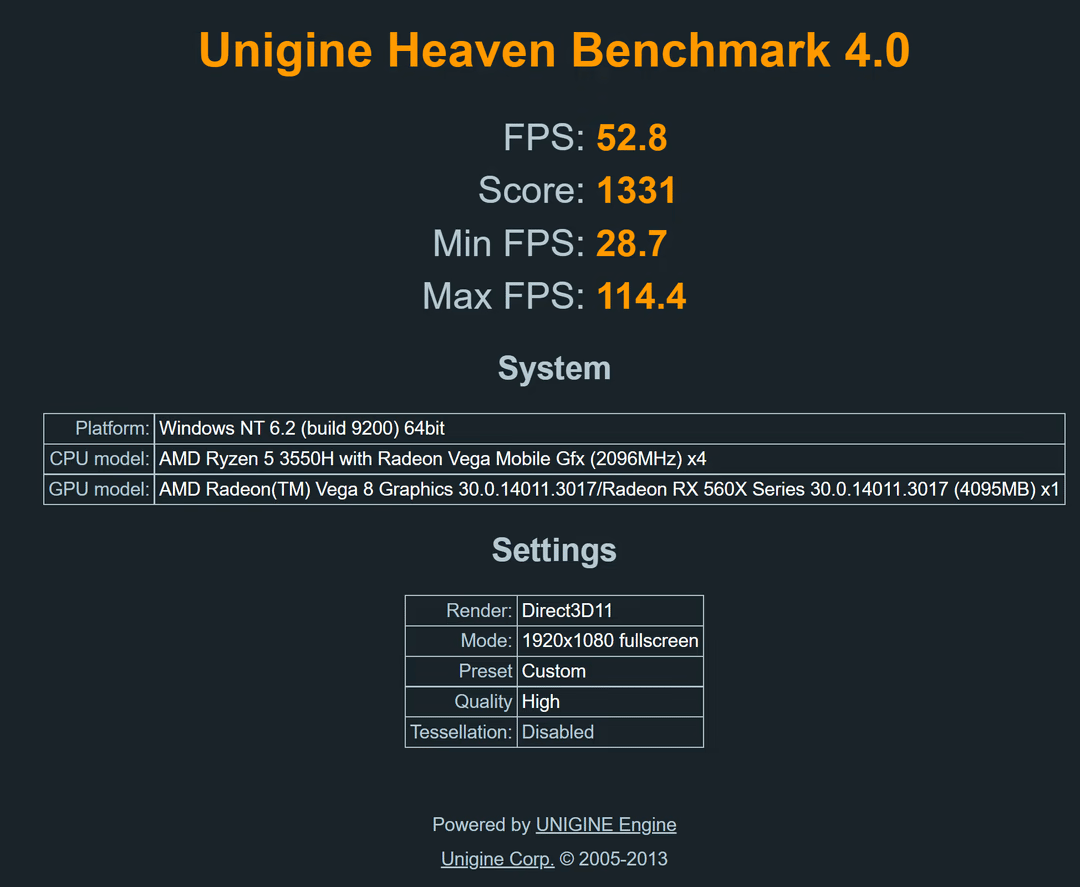 Acer Nitro 5 15.6" 1080p, Ryzen 5 3550H, RX560X GPU, 16gb Ram, 256GB + 500GB SSD Storage Laptop