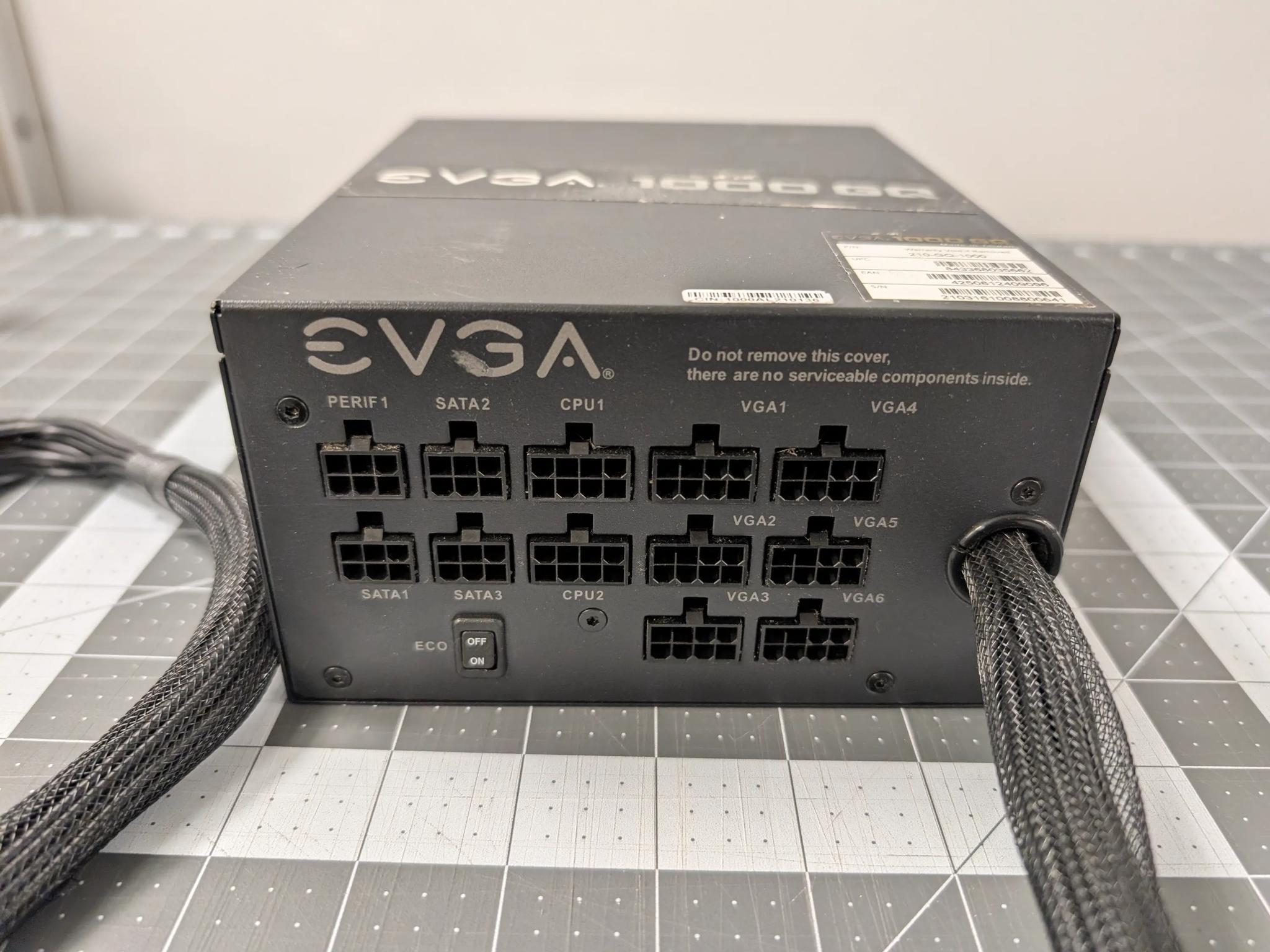 EVGA 1000w GQ 80+ Gold PSU Power Supply