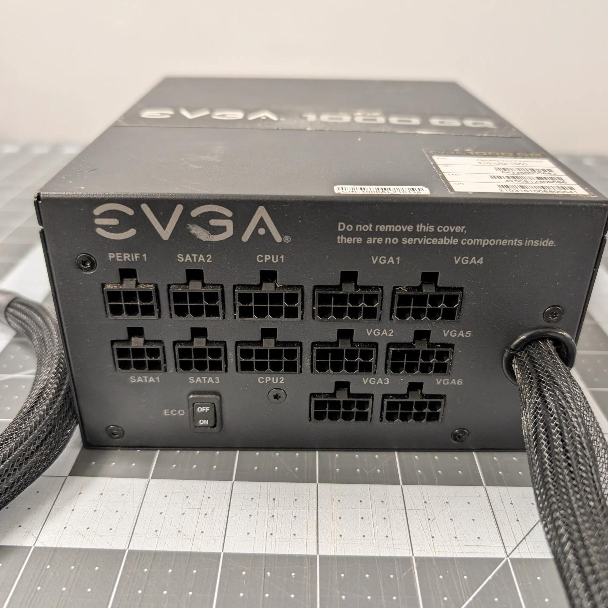 EVGA 1000w GQ 80+ Gold PSU Power Supply