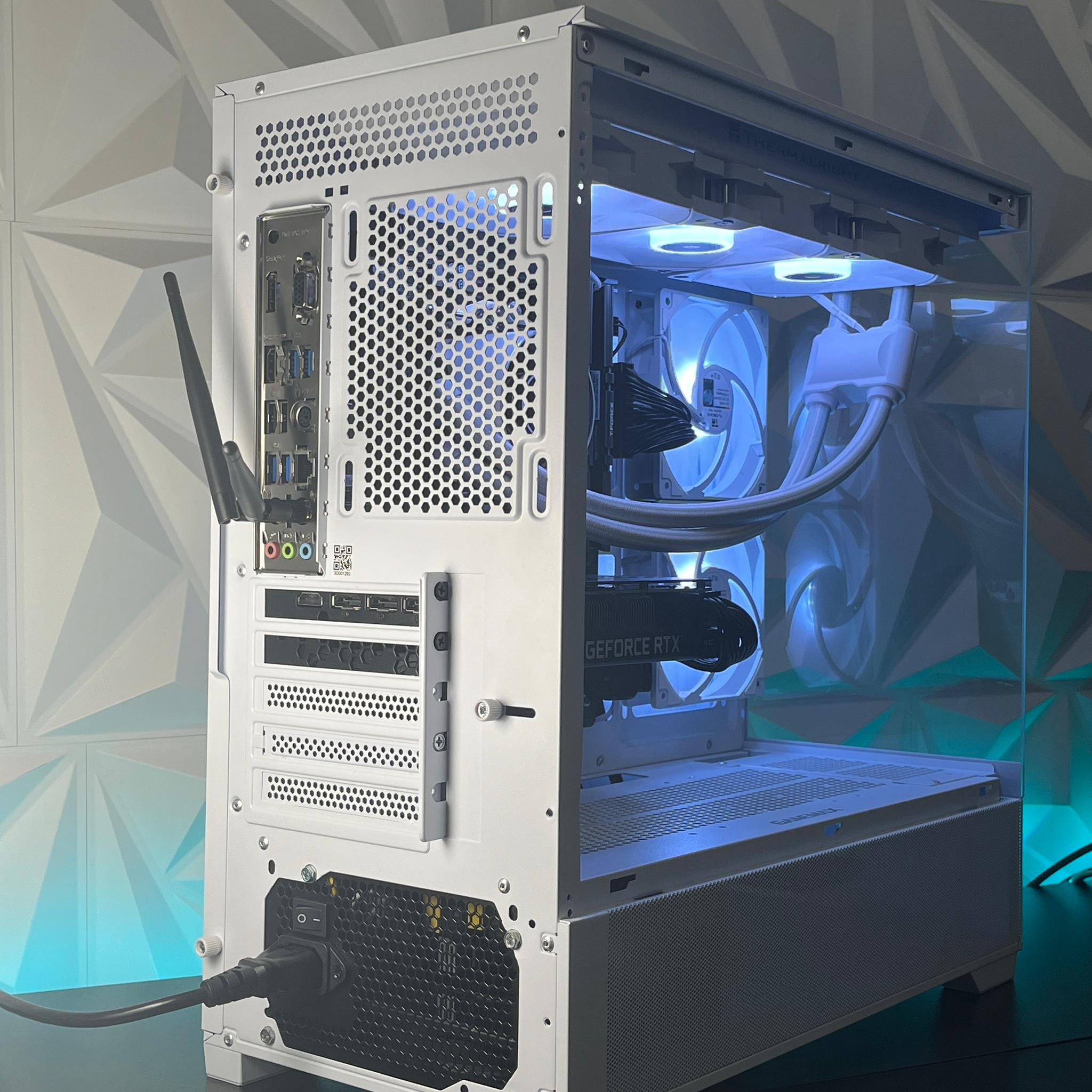 RTX 3060 Ti 8GB, Ryzen 5 4500, 32GB RAM 3200MHz | White RGB Gaming Computer/PC