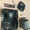 MSI Z170A SLI PLUS motherboard + Intel i7-6700K CPU + Tower Cooler Combo – Tested Working
