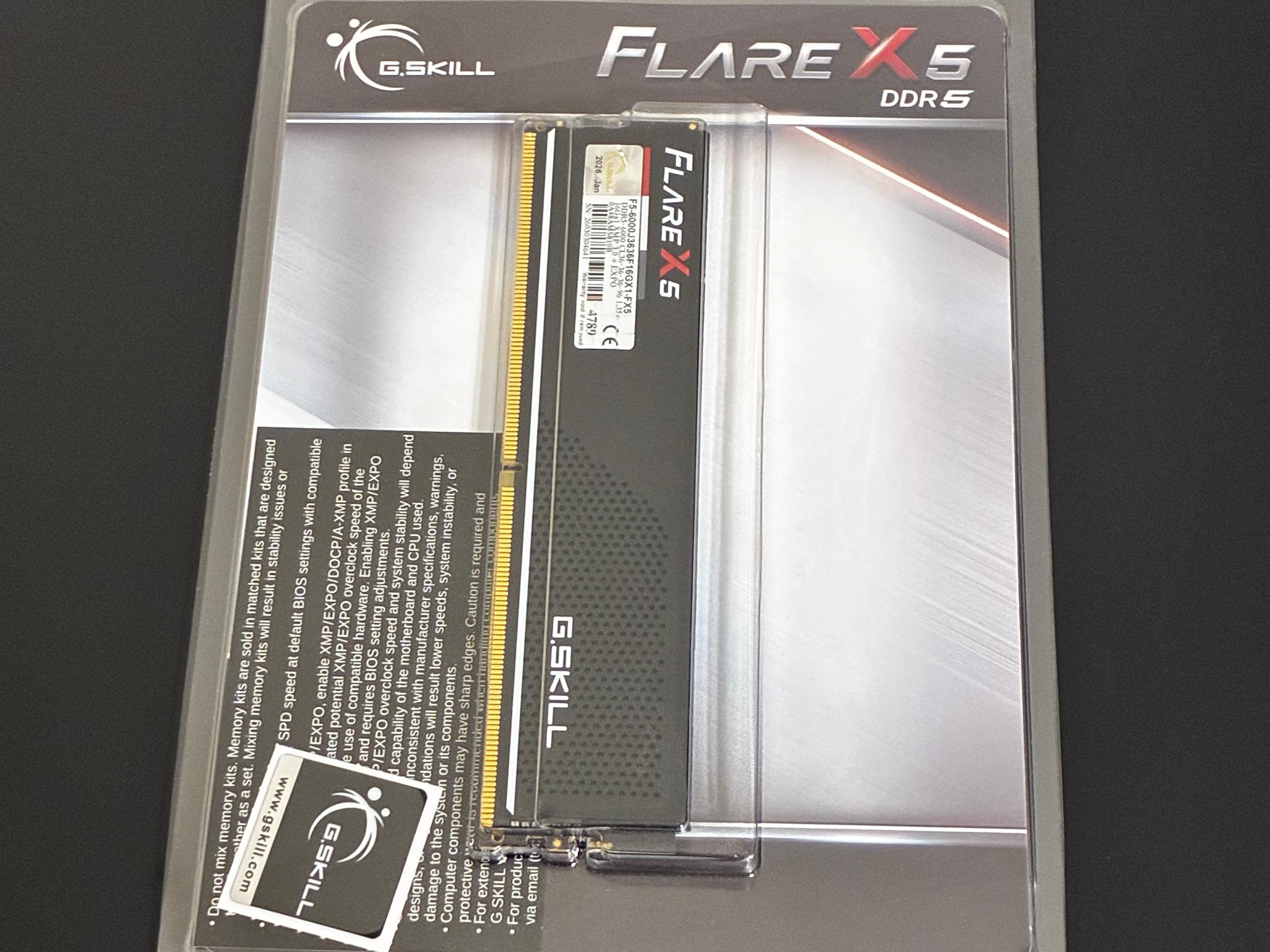 G.Skill Flare X5 16GB DDR5-5600 (1x16GB)