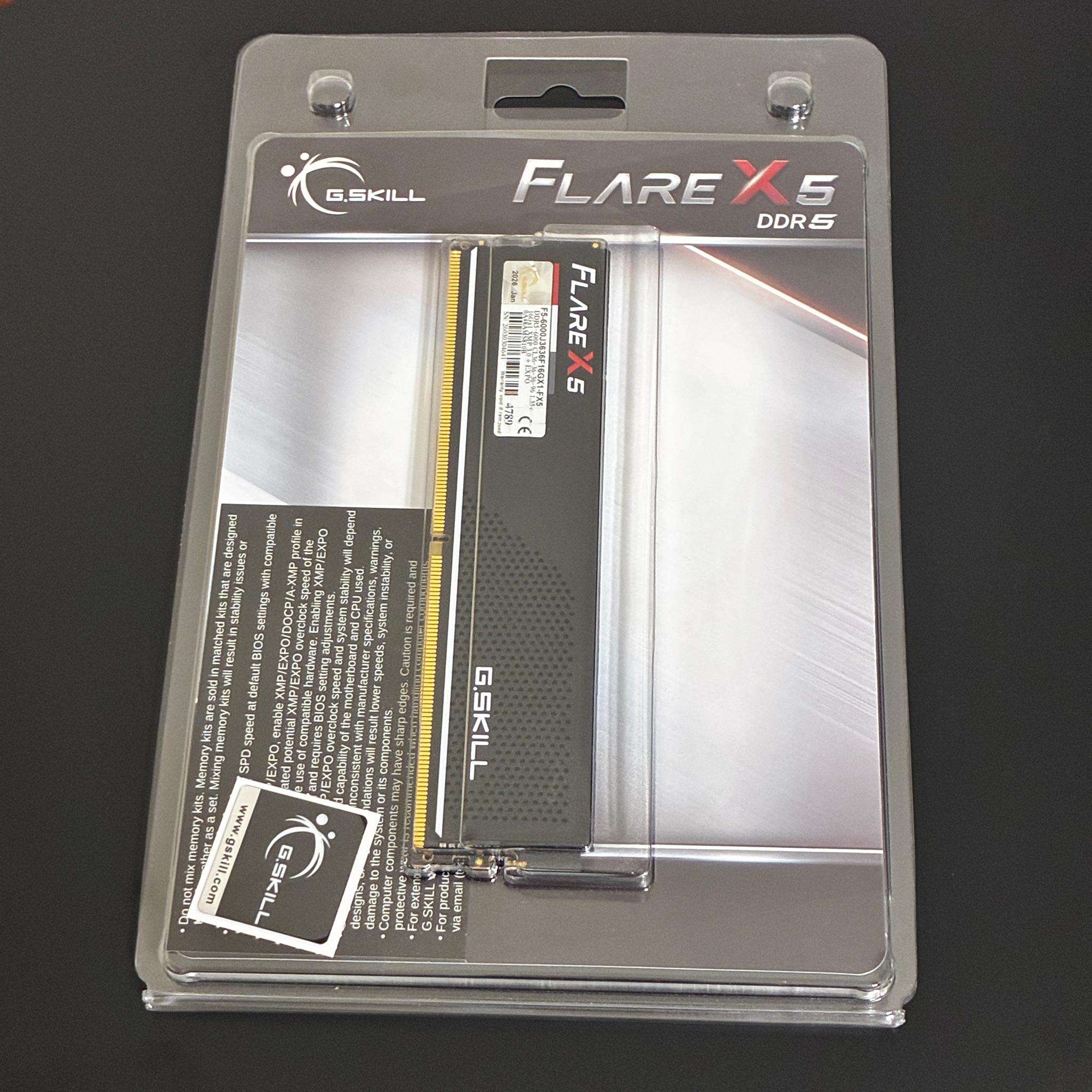 G.Skill Flare X5 16GB DDR5-5600 (1x16GB)