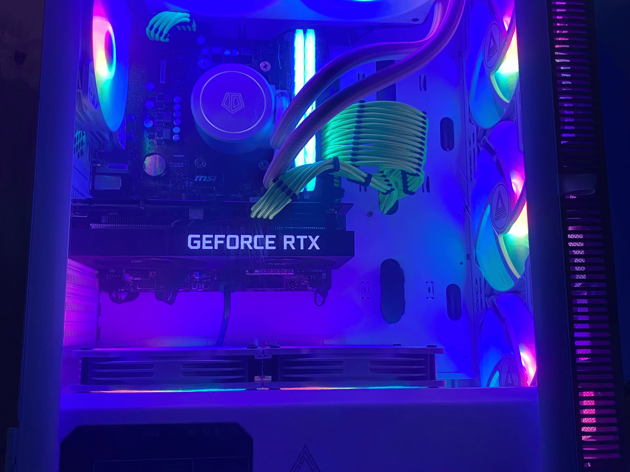 (Liquid Cooled) Ryzen 7-RTX 3060ti-256gb Nvme SSD-2TB HDD-16GB 