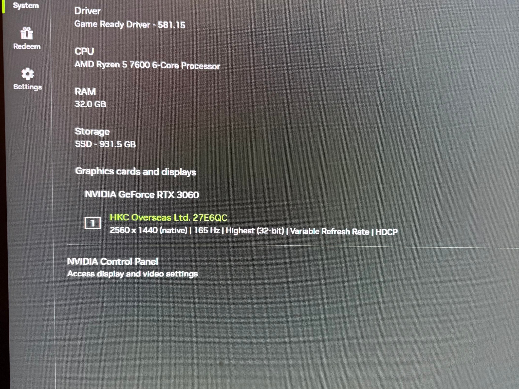 AM5-7600 RTX-3060 12gb