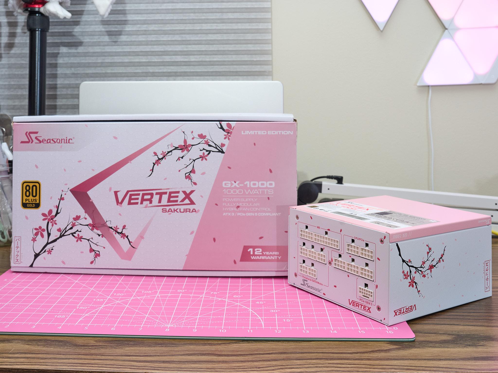 Seasonic Vertex GX-1000 1000W Modular, PCIe 5.0 Ready, ATX3.0, PSU Sakura Limited Edition