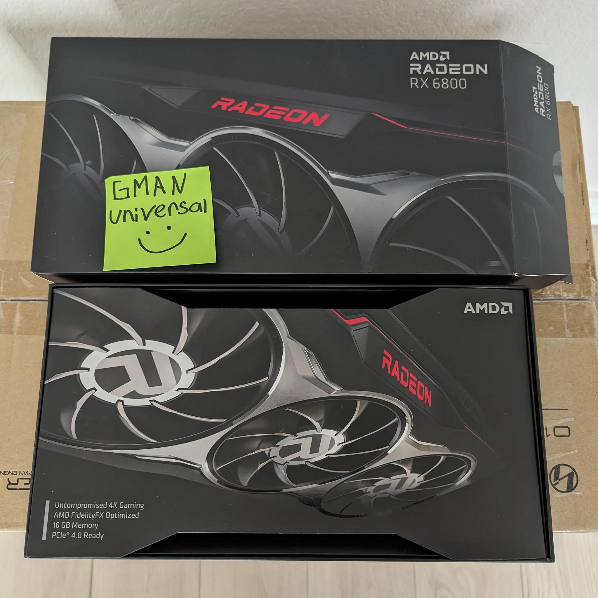 AMD Radeon RX 6800 Graphics Card Reference Model