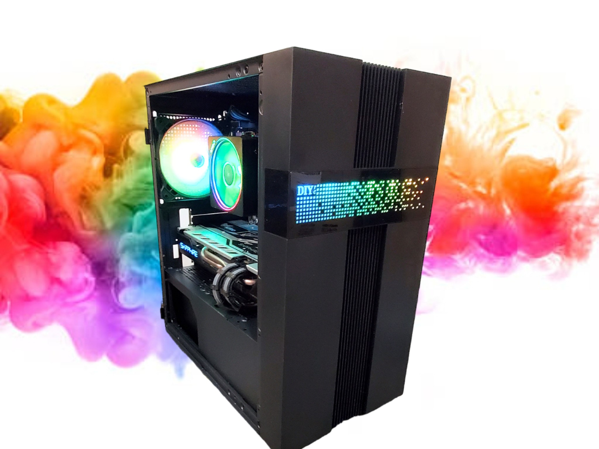 SALE: RX 580 8GB + Ryzen 5 1600 + 16GB DDR4 RAM + 512GB GB SSD + Full RGB ( Black Gaming PC)