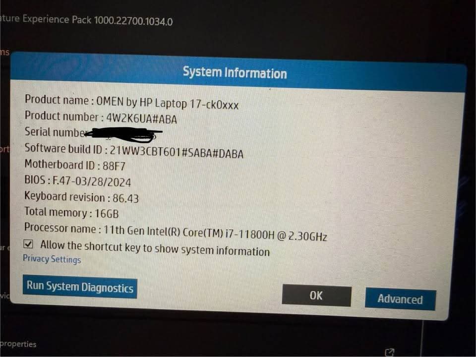 HP OMEN 17-ck2047nr Gaming Laptop