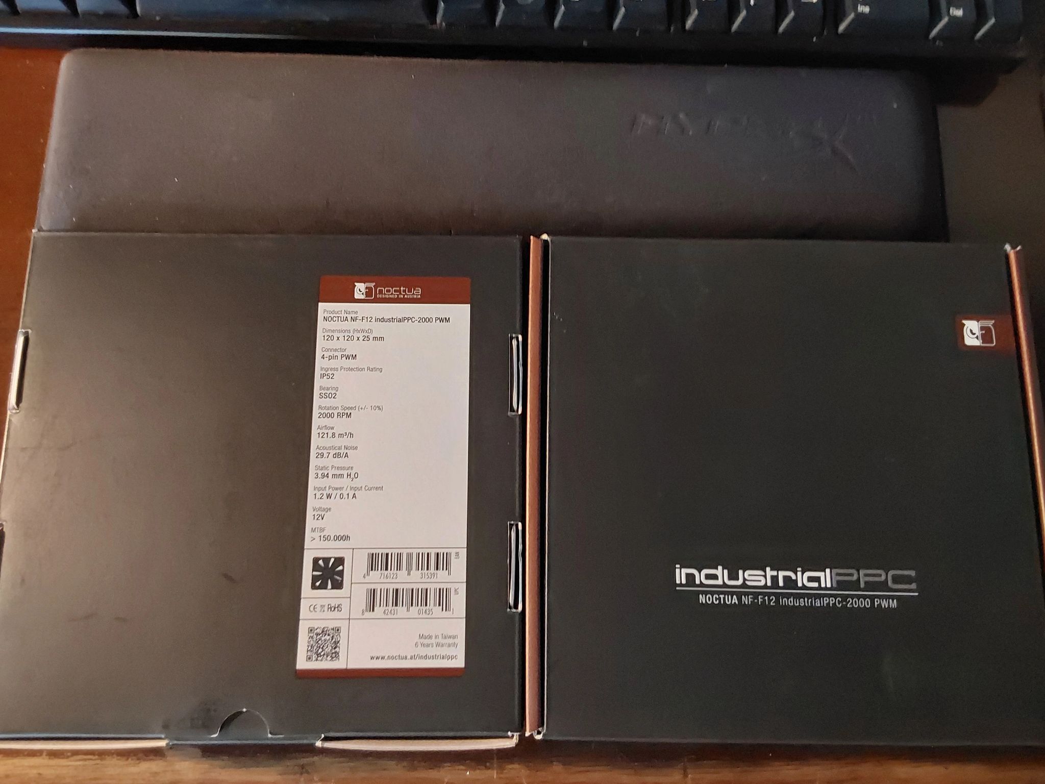 Pair of Noctua Cooling 120MM NF-F12 iPPC 2000 PWM Fans