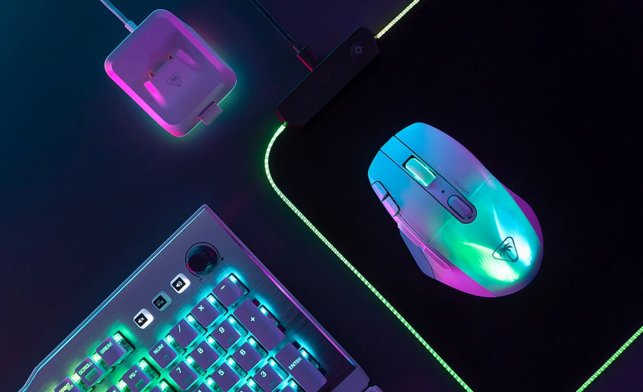 BNIB ROCCAT Kone XP Air – Wireless Customizable Ergonomic RGB Gaming Mouse - White