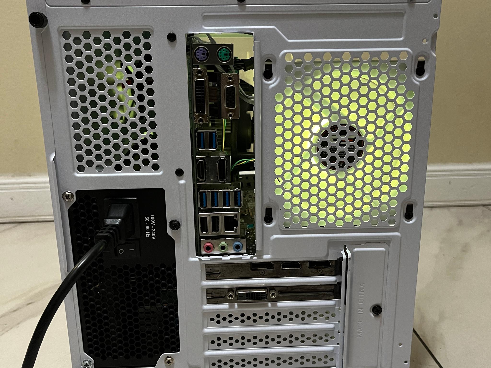 🟠🔥RTX 2060, Intel i5-7400, 16GB RAM,  500 GB SSD, High Performance RGB Gaming PC w/ Remote 🖥️