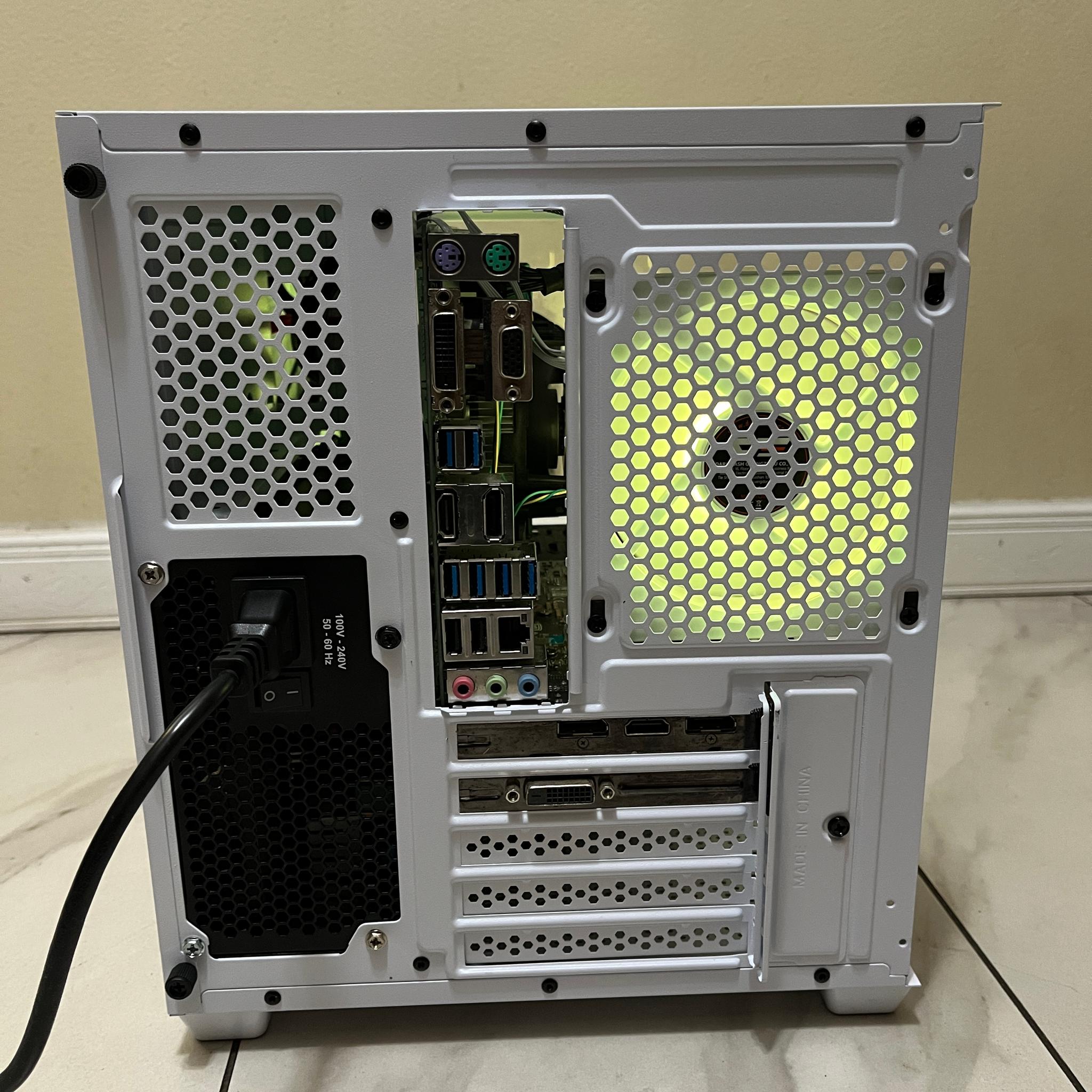 🟠🔥RTX 2060, Intel i5-7400, 16GB RAM,  500 GB SSD, High Performance RGB Gaming PC w/ Remote 🖥️