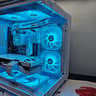 Liquid cooled Arctic Rig Ryzen 5 / 32GB DDR4/  2TB SSD / RTX 3060 12GB