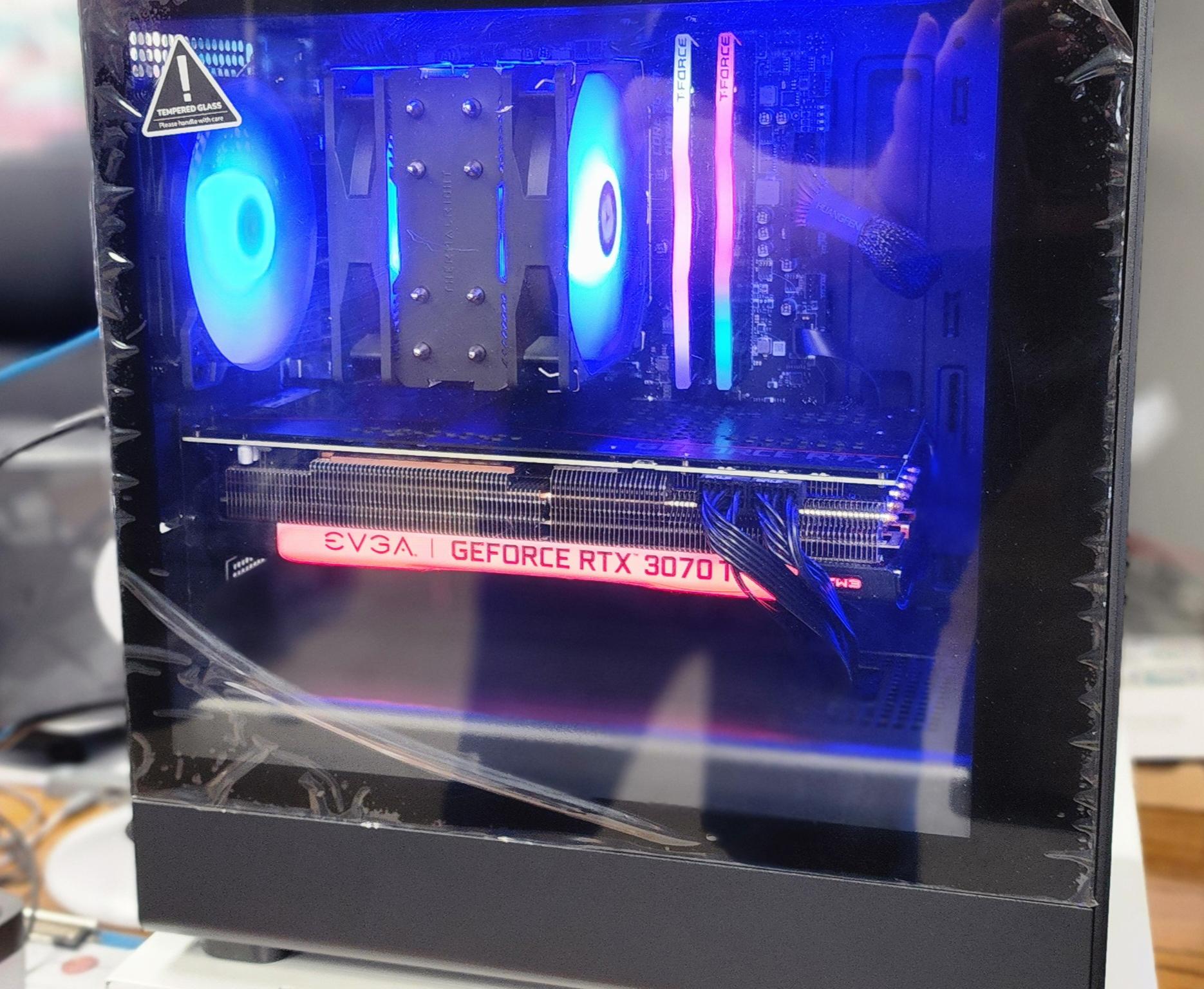 Gaming PC | Ryzen 7 5700x 8-Core | EVGA FTW3 GeForce 3070 TI | DDR4 16GB 3600 | Win 11 Computer