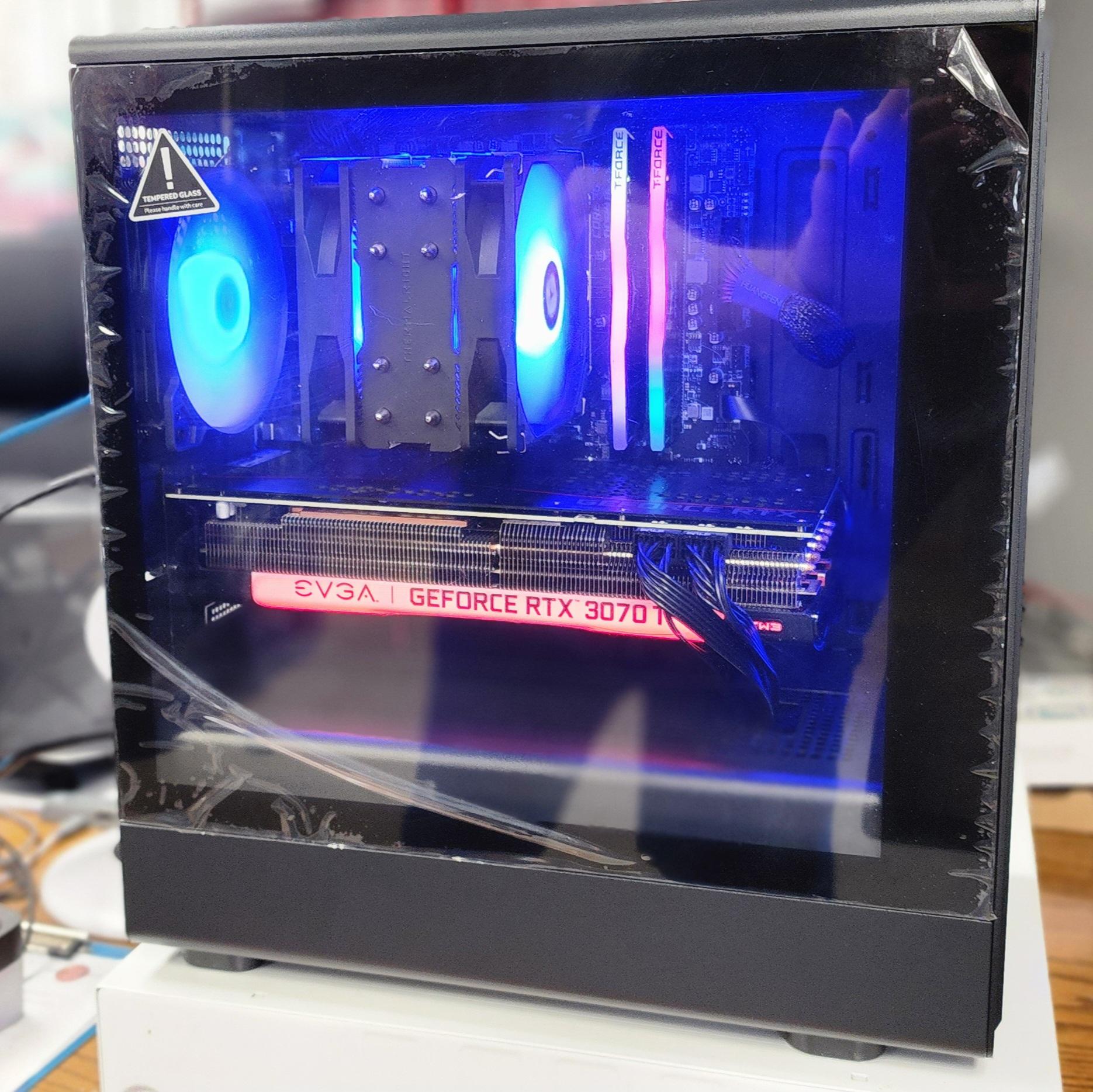 Gaming PC | Ryzen 7 5700x 8-Core | EVGA FTW3 GeForce 3070 TI | DDR4 16GB 3600 | Win 11 Computer