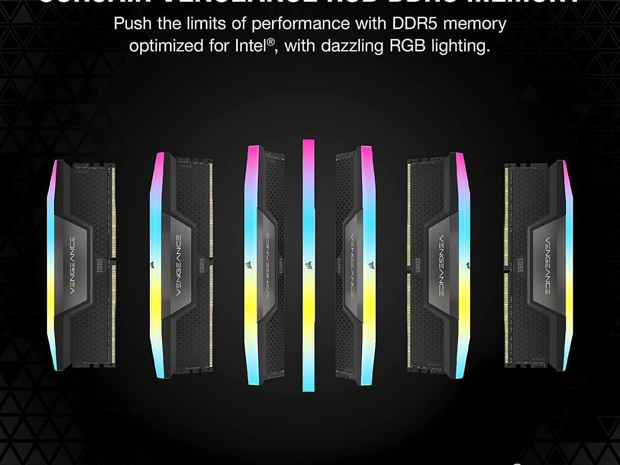 32GB DDR5 RAM RGB (2x16GB) 6000MHz CL36 CORSAIR VENGEANCE RGB
