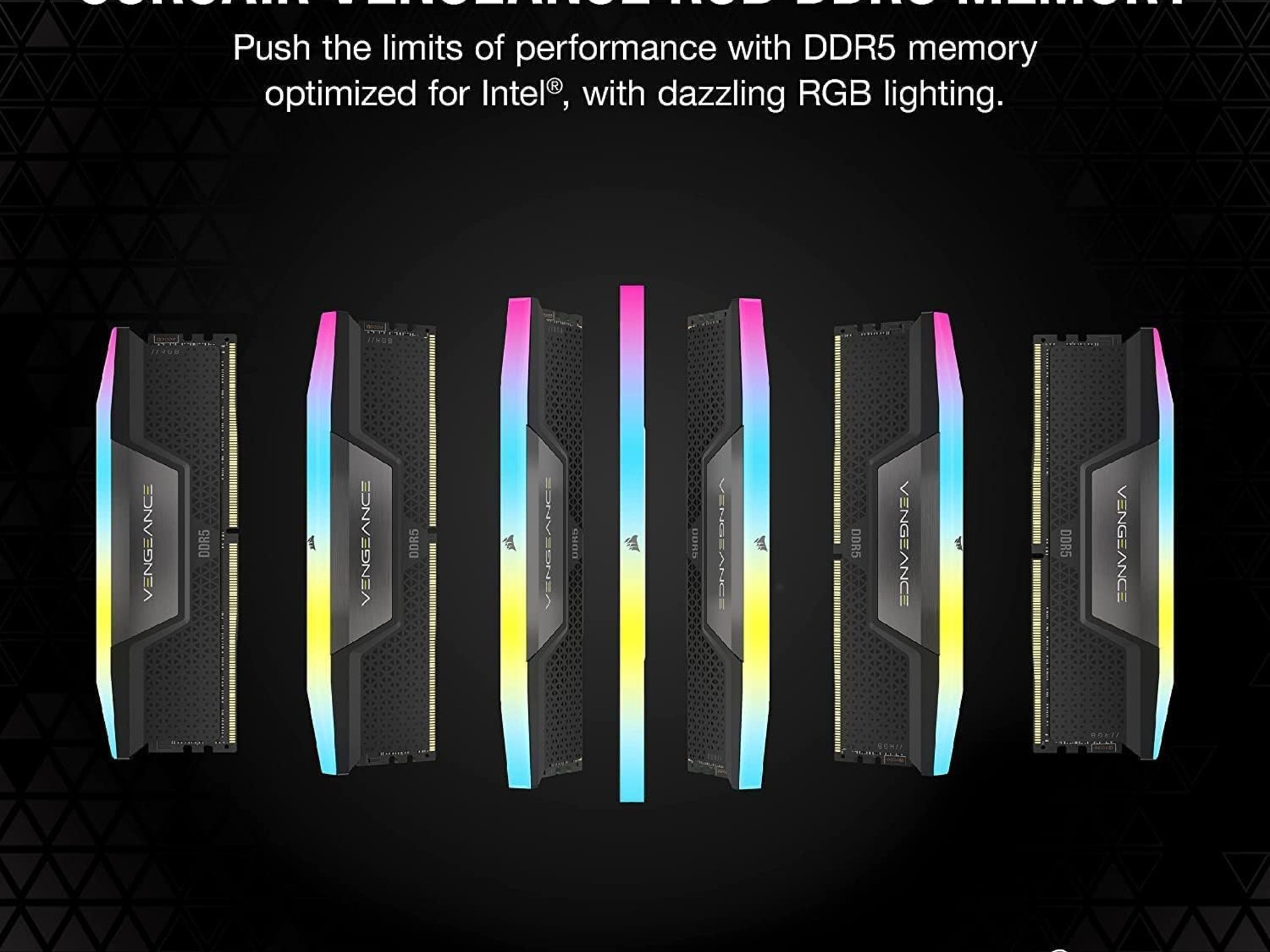 32GB DDR5 RAM RGB (2x16GB) 6000MHz CL36 CORSAIR VENGEANCE RGB