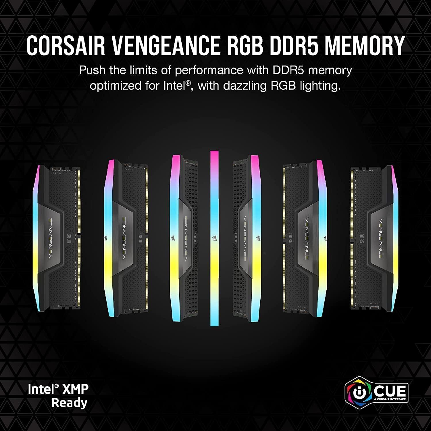 32GB DDR5 RAM RGB (2x16GB) 6000MHz CL36 CORSAIR VENGEANCE RGB