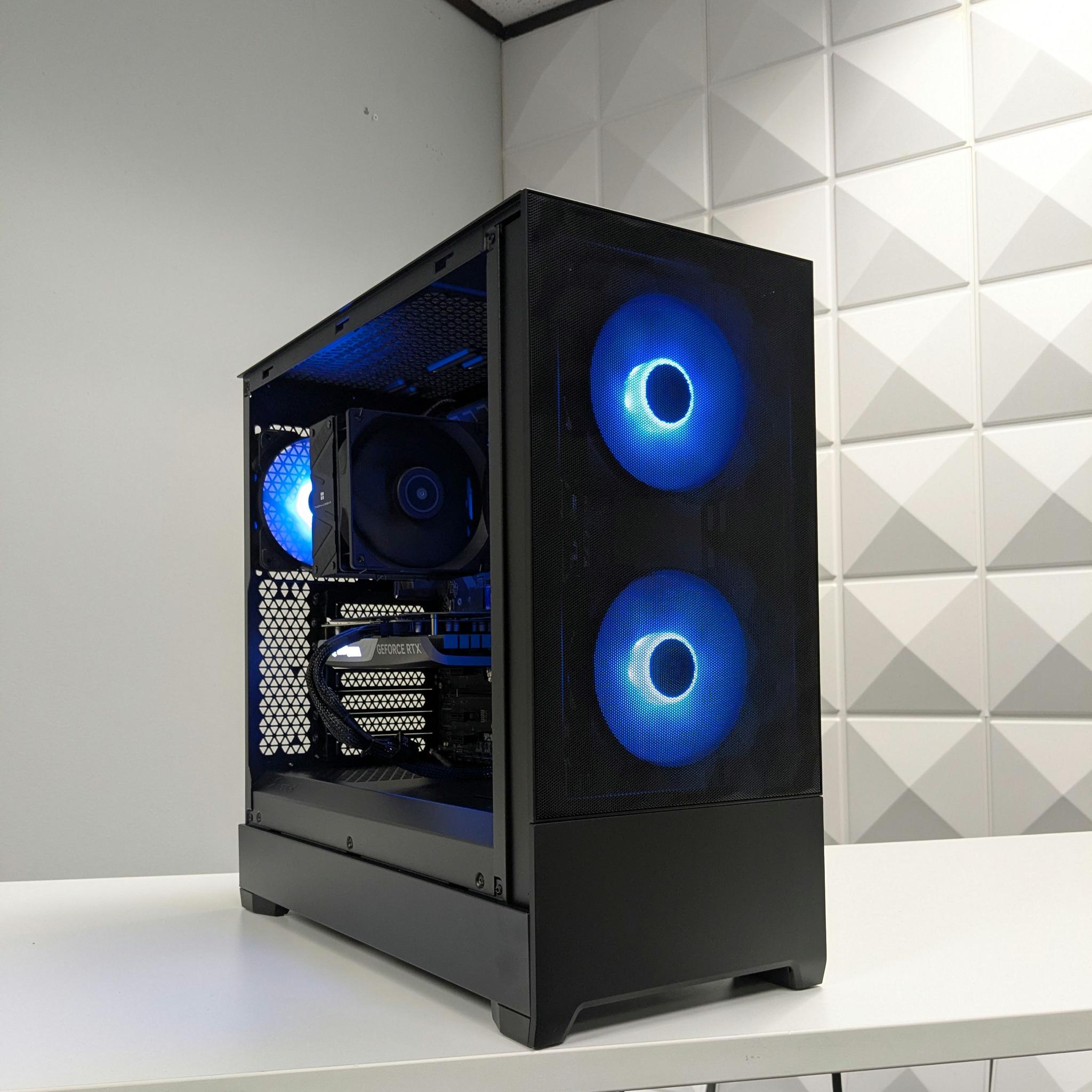 Black RGB Gaming PC - Ryzen 5 3600X - RTX 4060