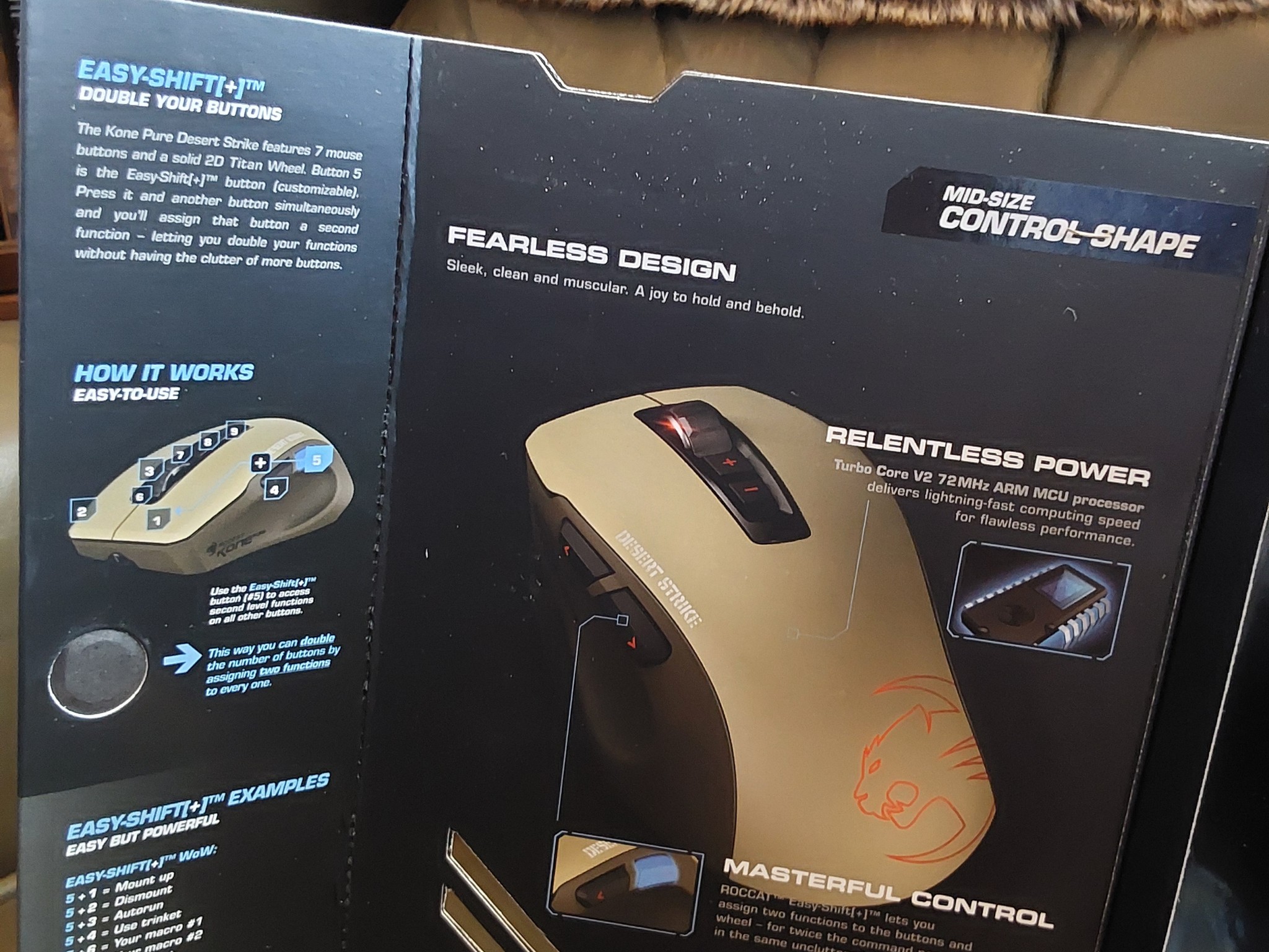 ROCCAT KONE Pure Military Edition Core Performance, USB Wired Optical Gaming Mouse - Desert Strike