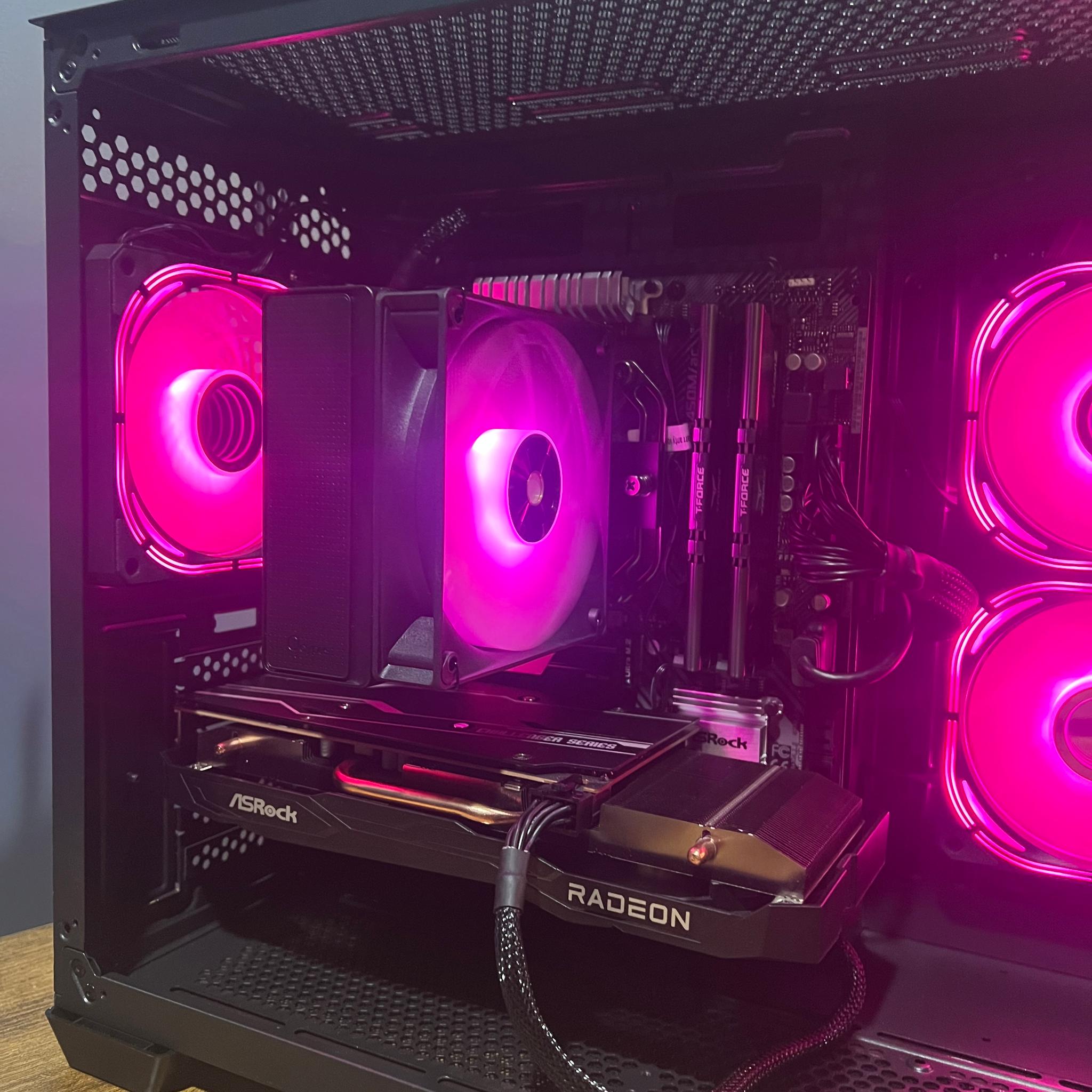 AMD Ryzen 5 5500 + RX 7600 Gaming PC 16gb ram