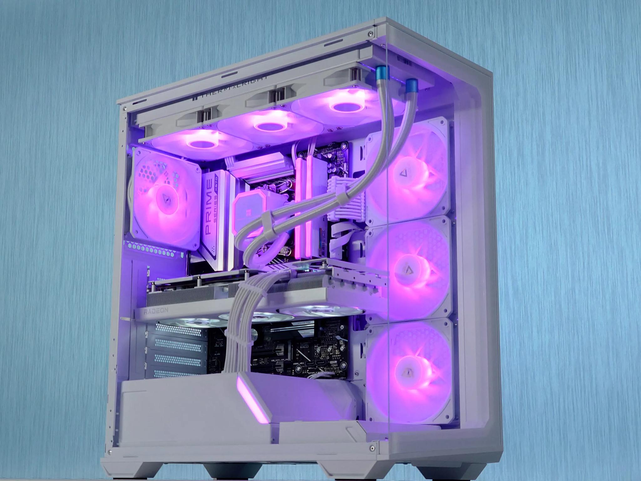 🧊❄️Icy Frost  Gaming PC🌬️AMD RX 7800 XT 16GB❄️AMD Ryzen 7 7700❄️32GB DDR5❄️1TB NVME