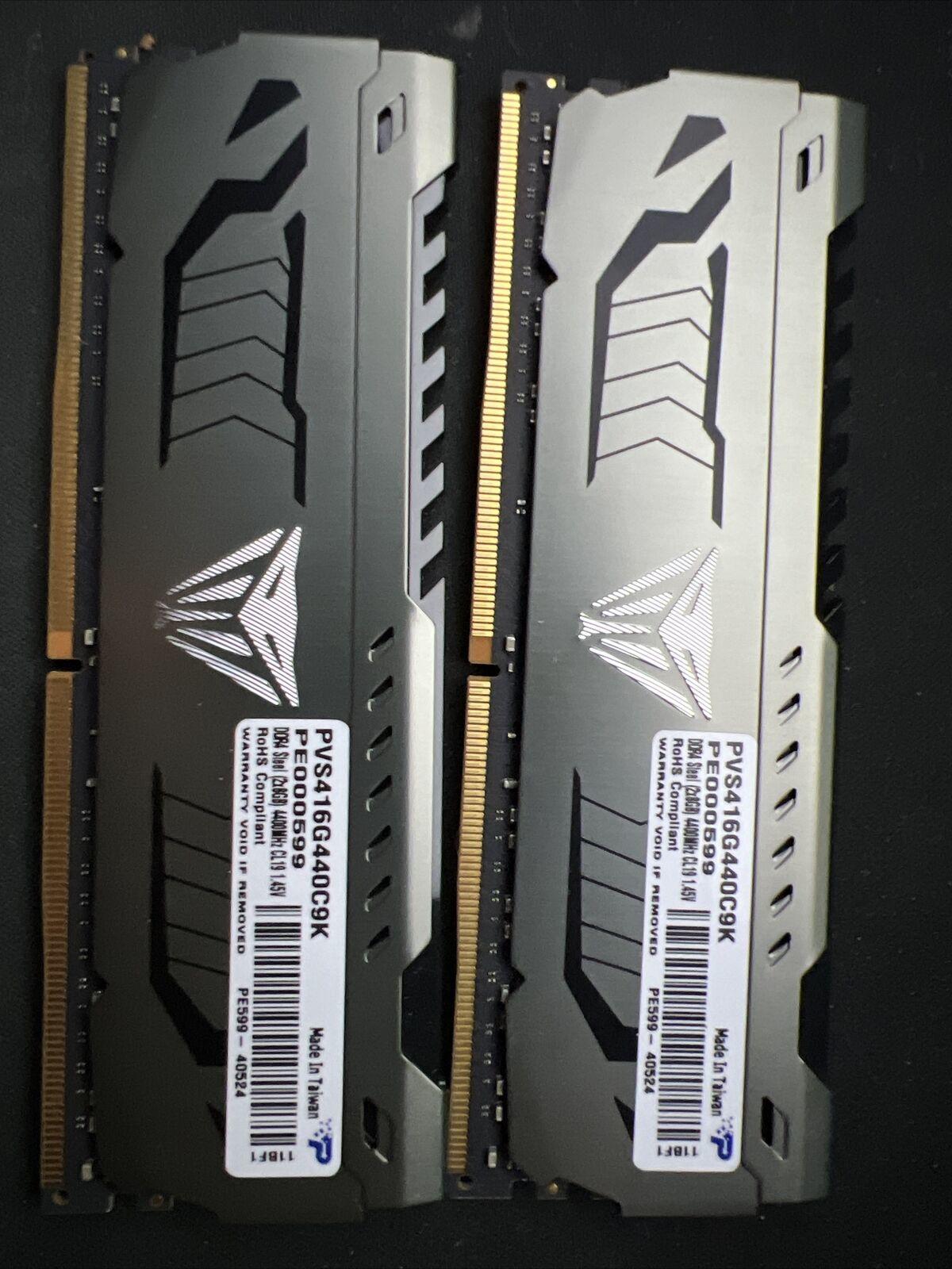 16GB (2 x 8GB) Patriot Viper Steel RAM - DDR4 4400Mhz Capable