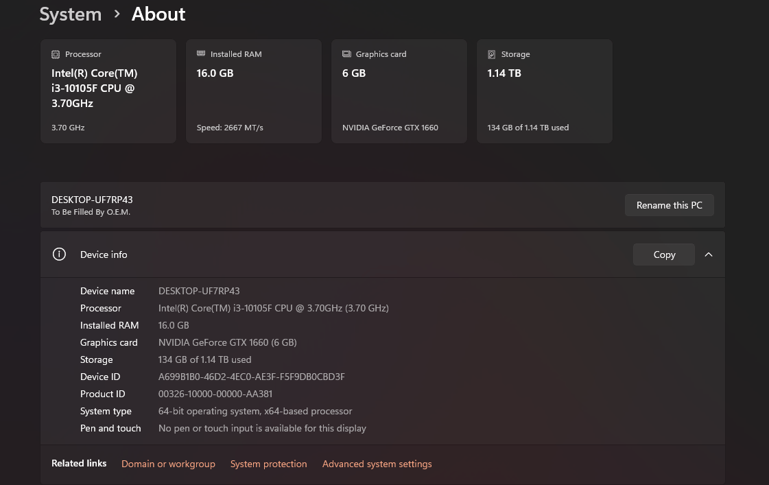 Budget Gaming PC - Intel i3 10th Gen / GTX 1660 / 16GB RAM / WiFi