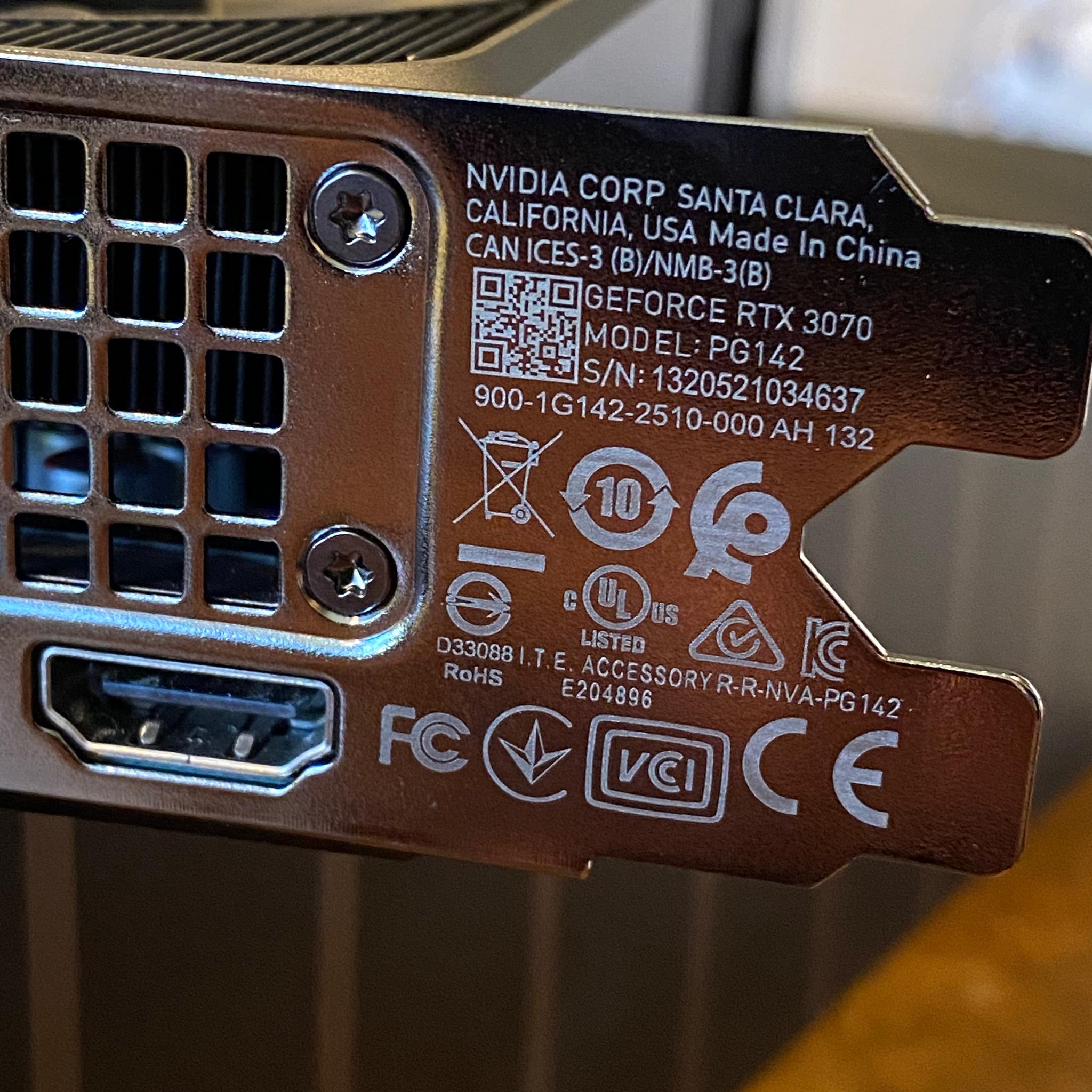 Nvidia RTX 3070 Founders Edition