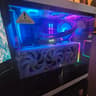 WHITE AND BLACK 4K/1440P POWERFUL GAMING/STREAMING PC:4080, 7800X3D, 2TB 980 PRO, 32GB DOMINATOR RAM