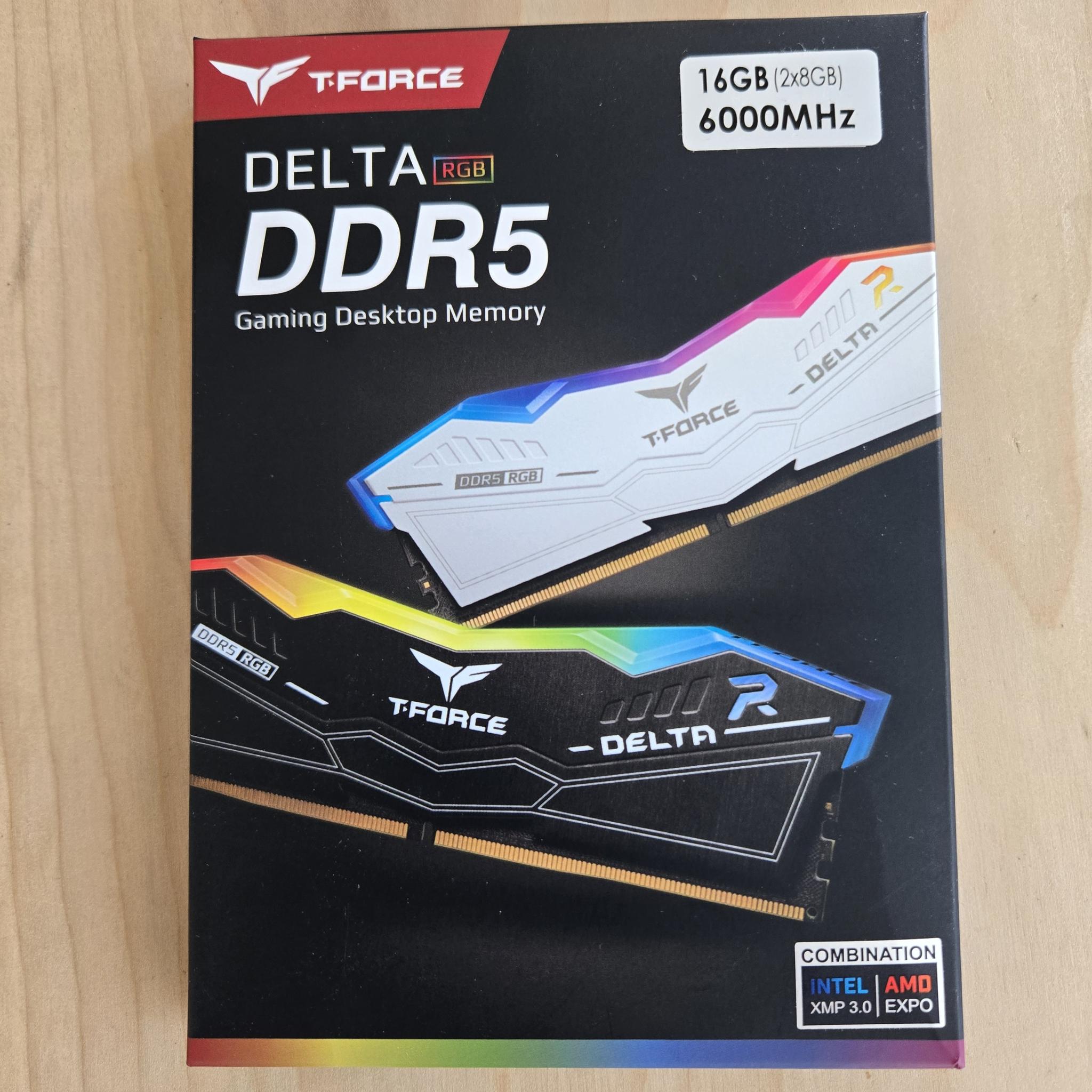* New In Box*  16gb T-Force Black RGB, 6000MHz