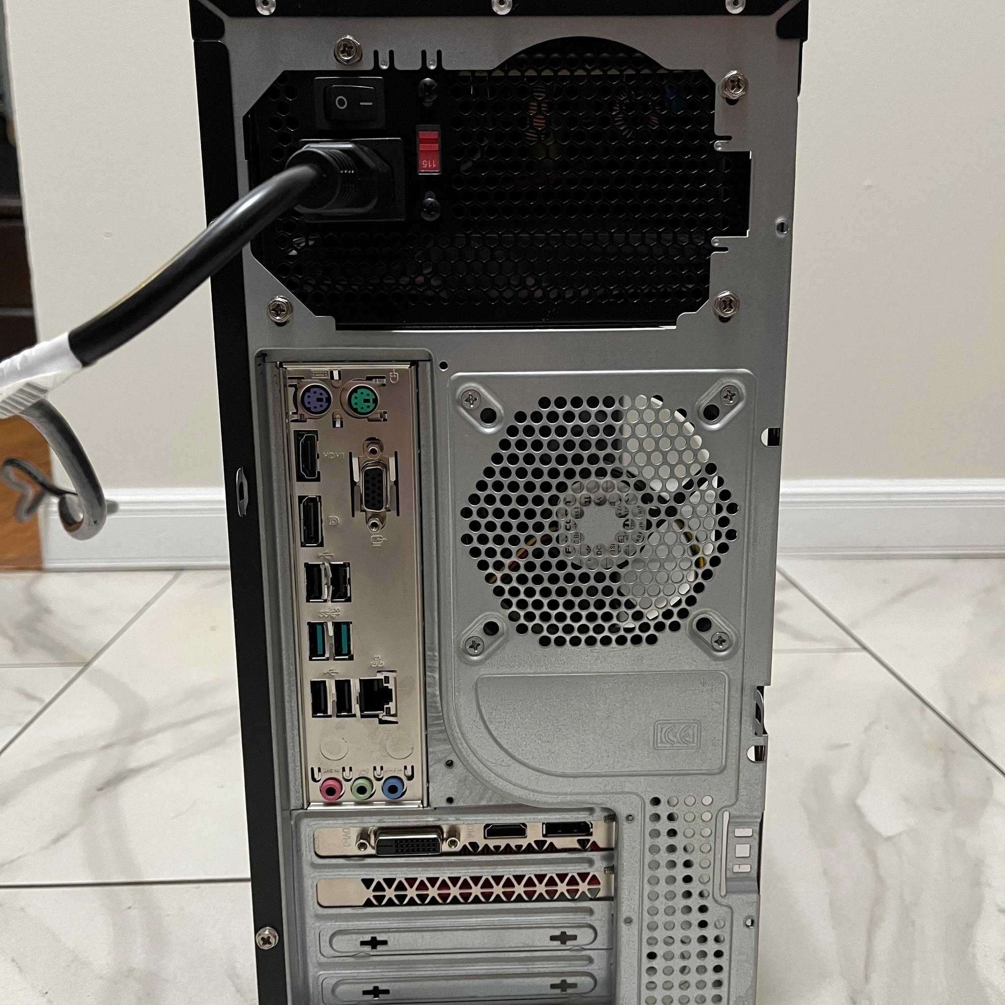 NVIDIA RTX 2060 SUPER, Intel i3-12100, 16GB RAM, 500GB SSD - Sleeper Office Gaming PC w/ Wi-Fi & BT