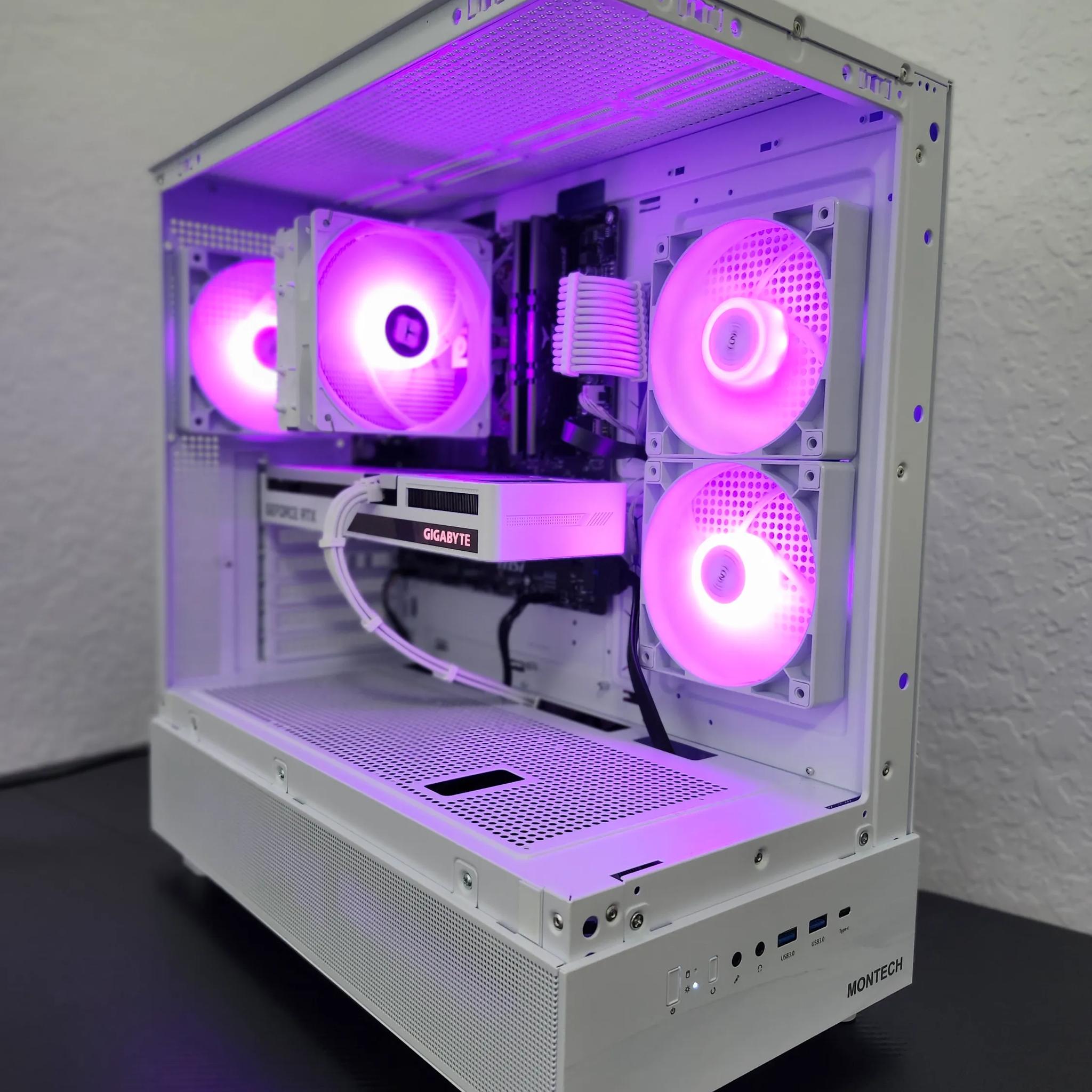 ❄️ Arctic White Gaming PC ❄️ Ryzen 5 5600G + RTX 3060 Vision 12GB | 16GB DDR4 | 1TB NVMe
