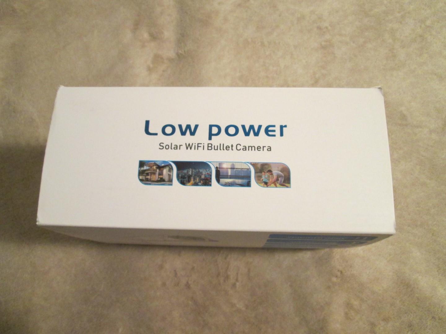 Solar Outdoor Wifi Security Camera New In Box