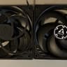 3 Black Arctic P12 120mm PWM Fans
