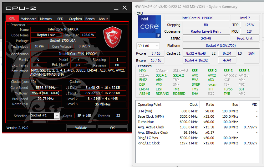 Intel Core i9-14900K 14th Gen Desktop Processor (CPU)
