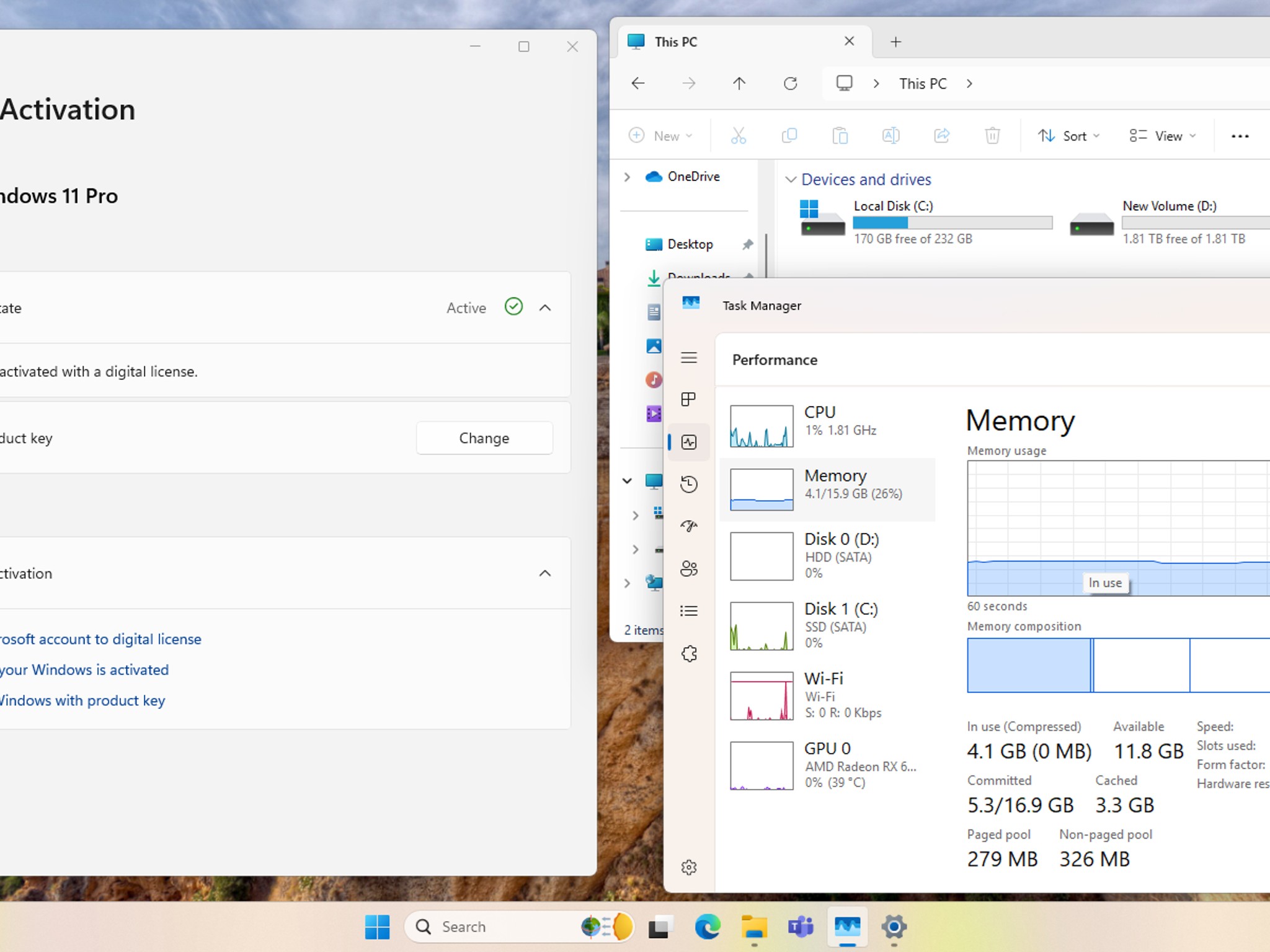 Back to School. Extra 10% SALE. Custom SFF, RX 6400, i5-8400, 16GB 2400Mhz, 256GB NVMe, 2TB HDD