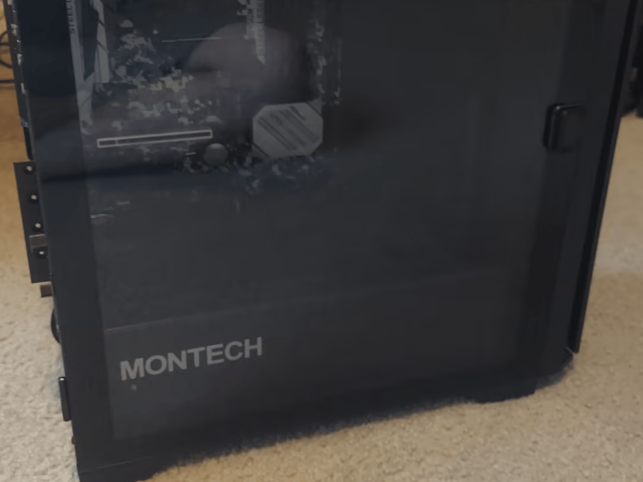 Gaming Motherboard and Case, ASROCK b450m Steel Legend, Montech Air 100