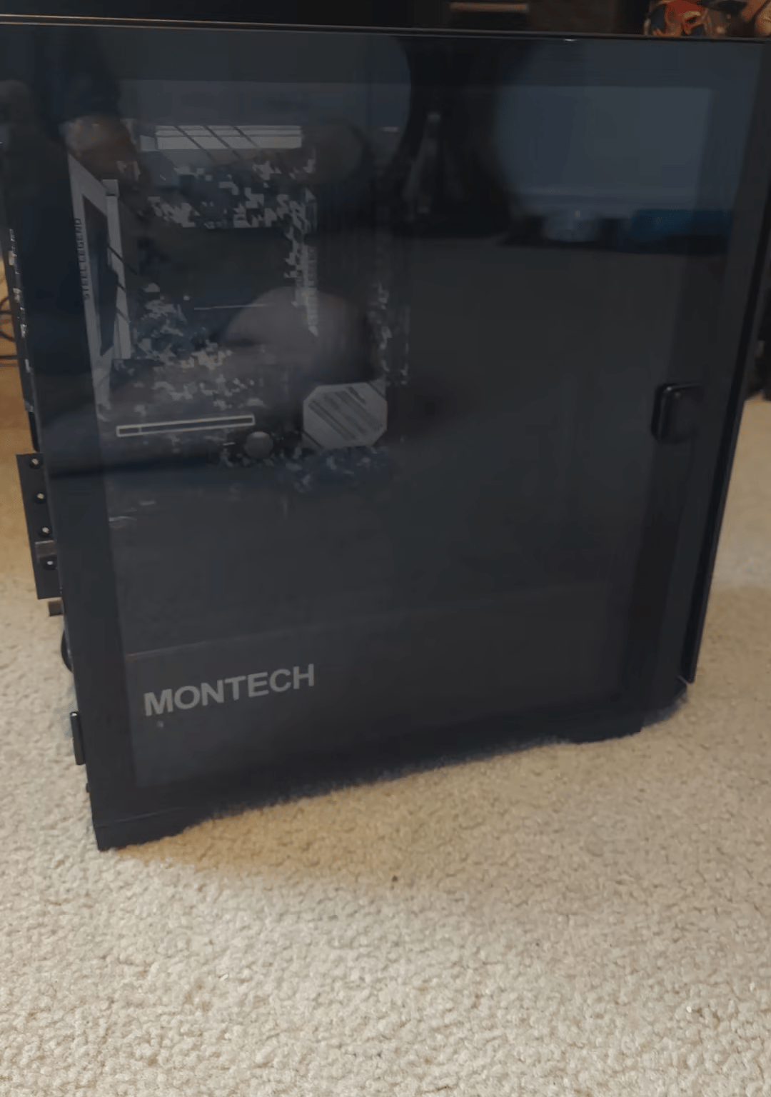 Gaming Motherboard and Case, ASROCK b450m Steel Legend, Montech Air 100